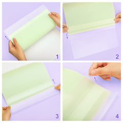 EXERZ A4 Book Covers 20 Pack Matt PVC Adjustable Sleeves for Notebooks