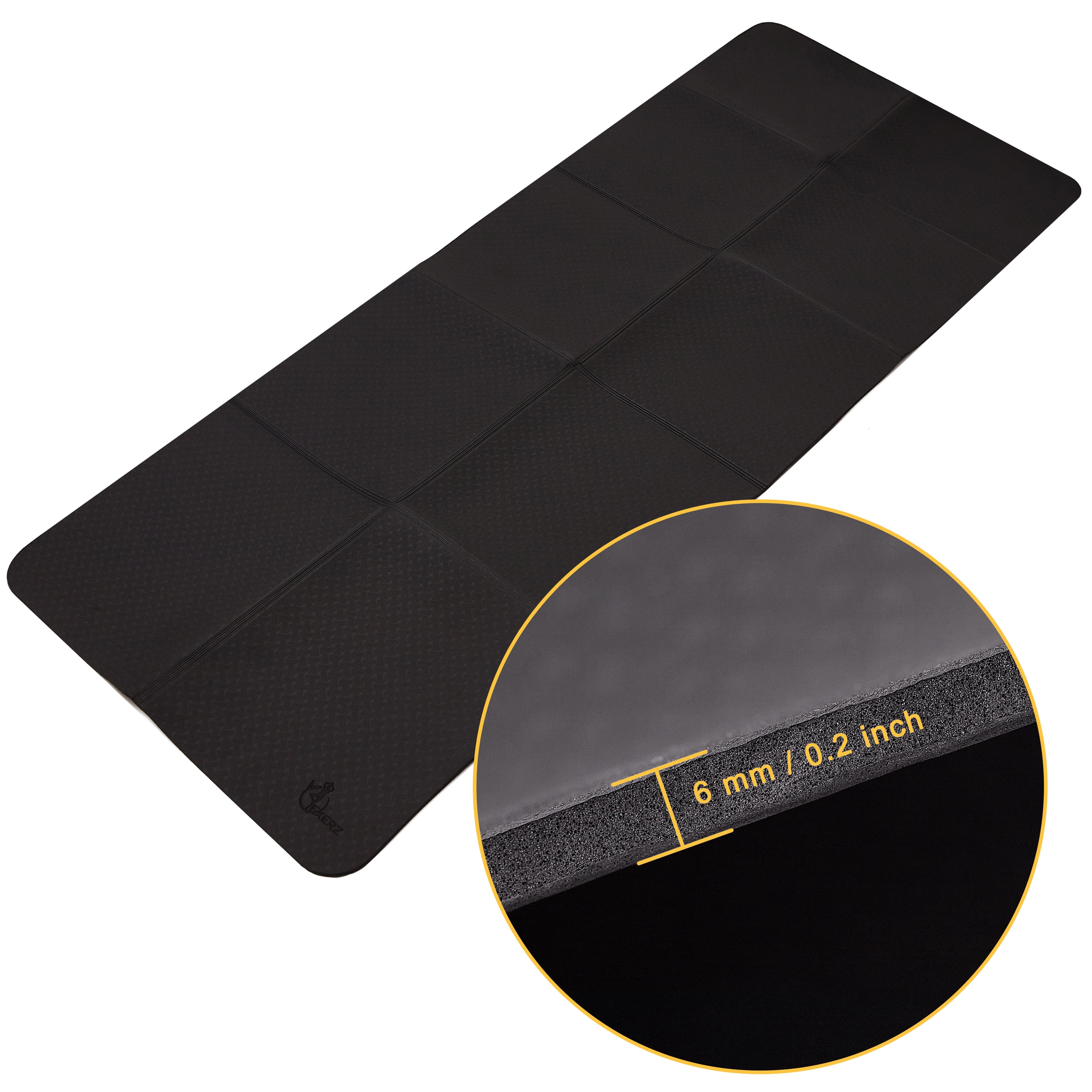 EXERZ Foldable Yoga Mat – Portable, Anti-Slip, Travel & Home Workout