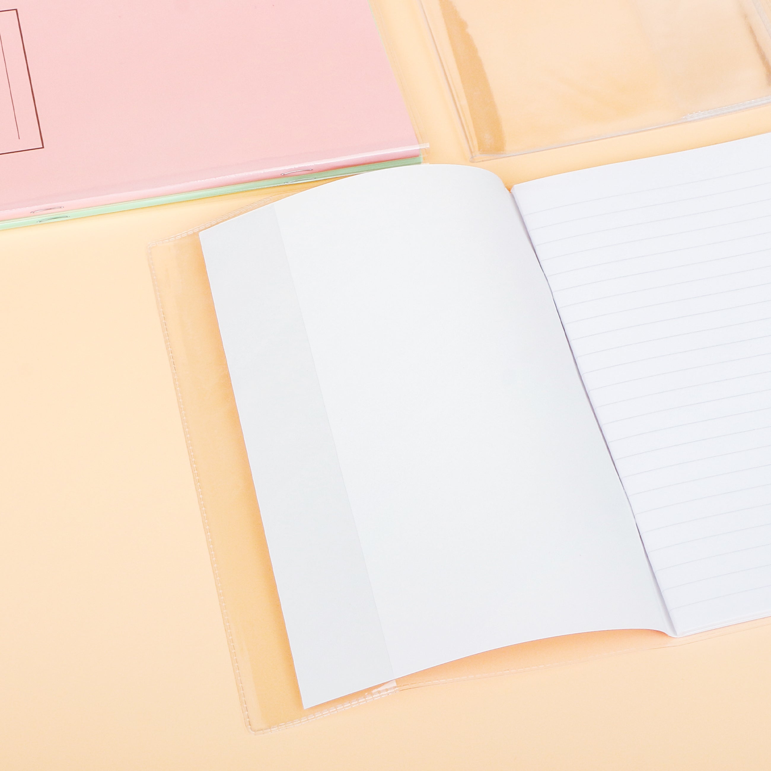 EXERZ A5 Exercise Book Covers 20 Pack Clear PVC for Notebooks