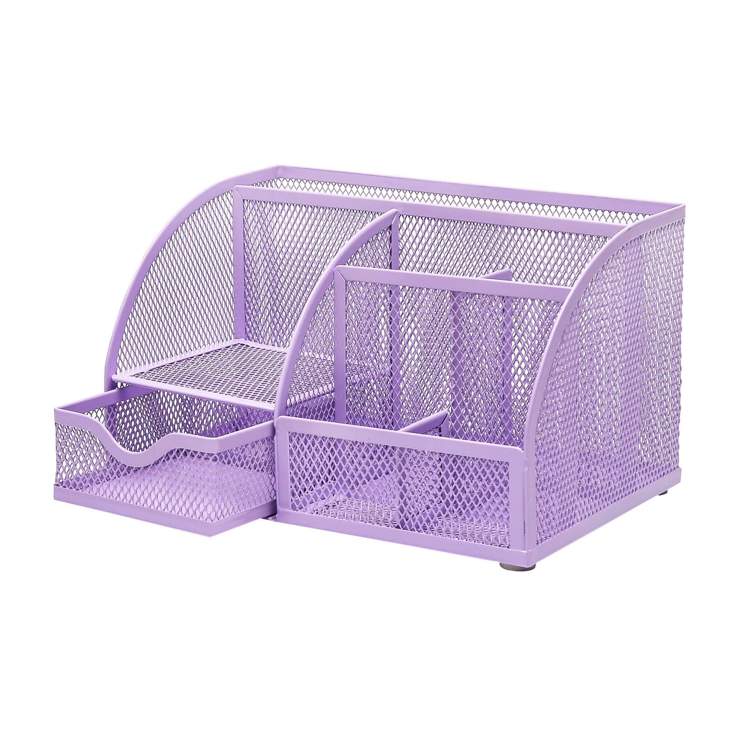 EXERZ Mesh Desk Organiser – 7 Compartments, Multifunctional Pencil Holder