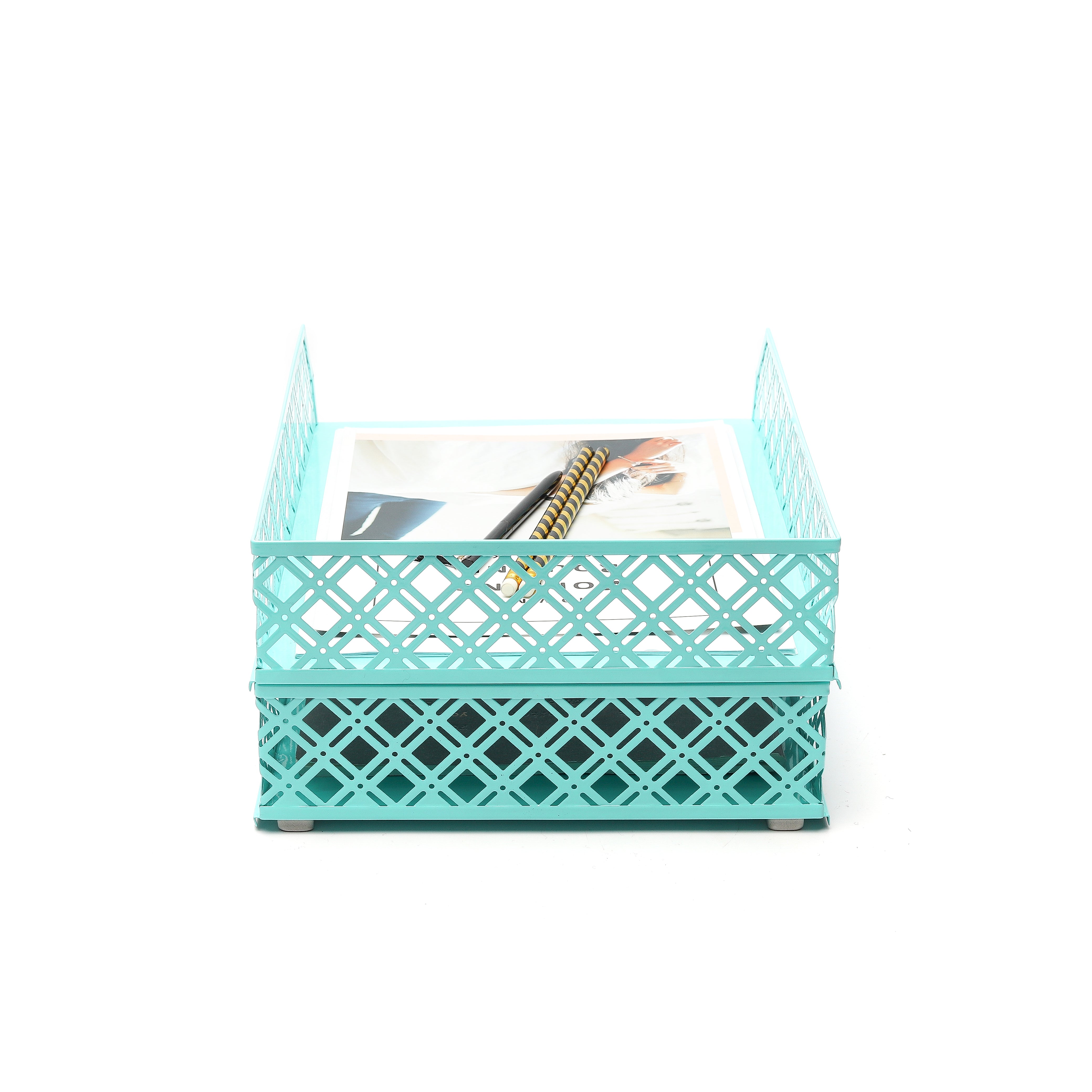 Exerz Letter Trays 2pcs Stackable Paper Sorter/Desk Organiser