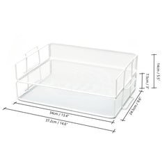 EXERZ Stackable Paper Sorters – 2pcs, 2-Tier Desk Organiser, Office/Home