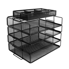 EXERZ Stackable Paper Sorters with Tray 5pcs
