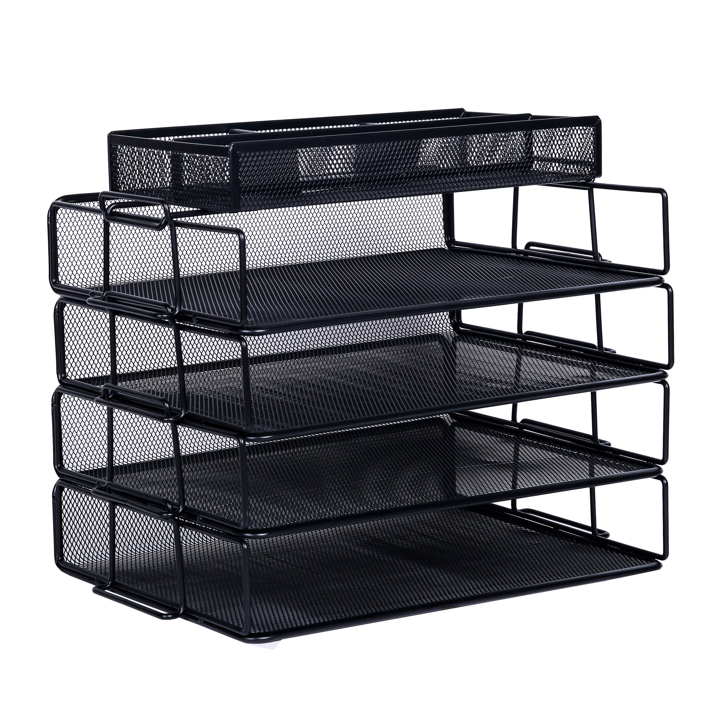 EXERZ Stackable Paper Sorters with Tray 5pcs