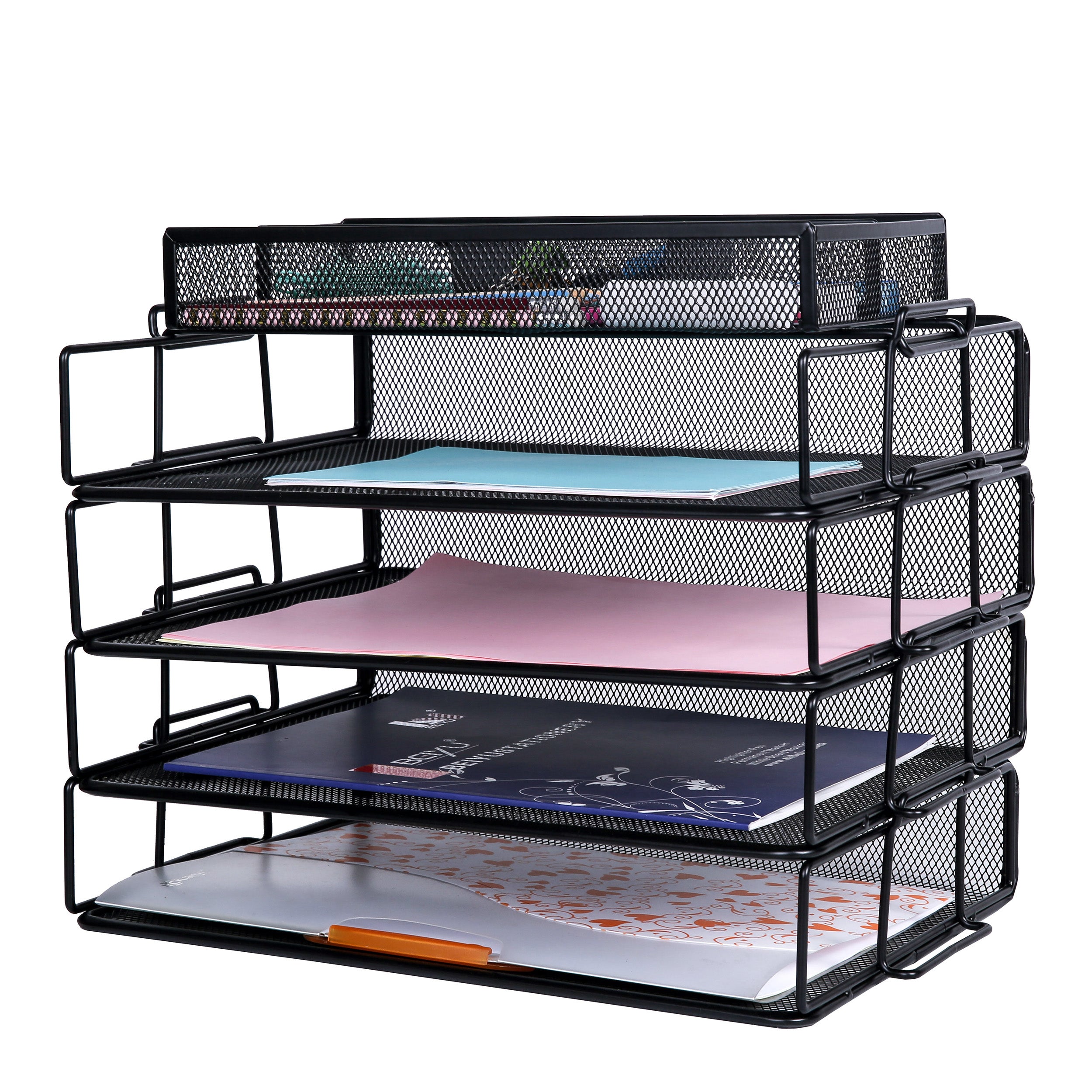EXERZ Stackable Paper Sorters with Tray 5pcs