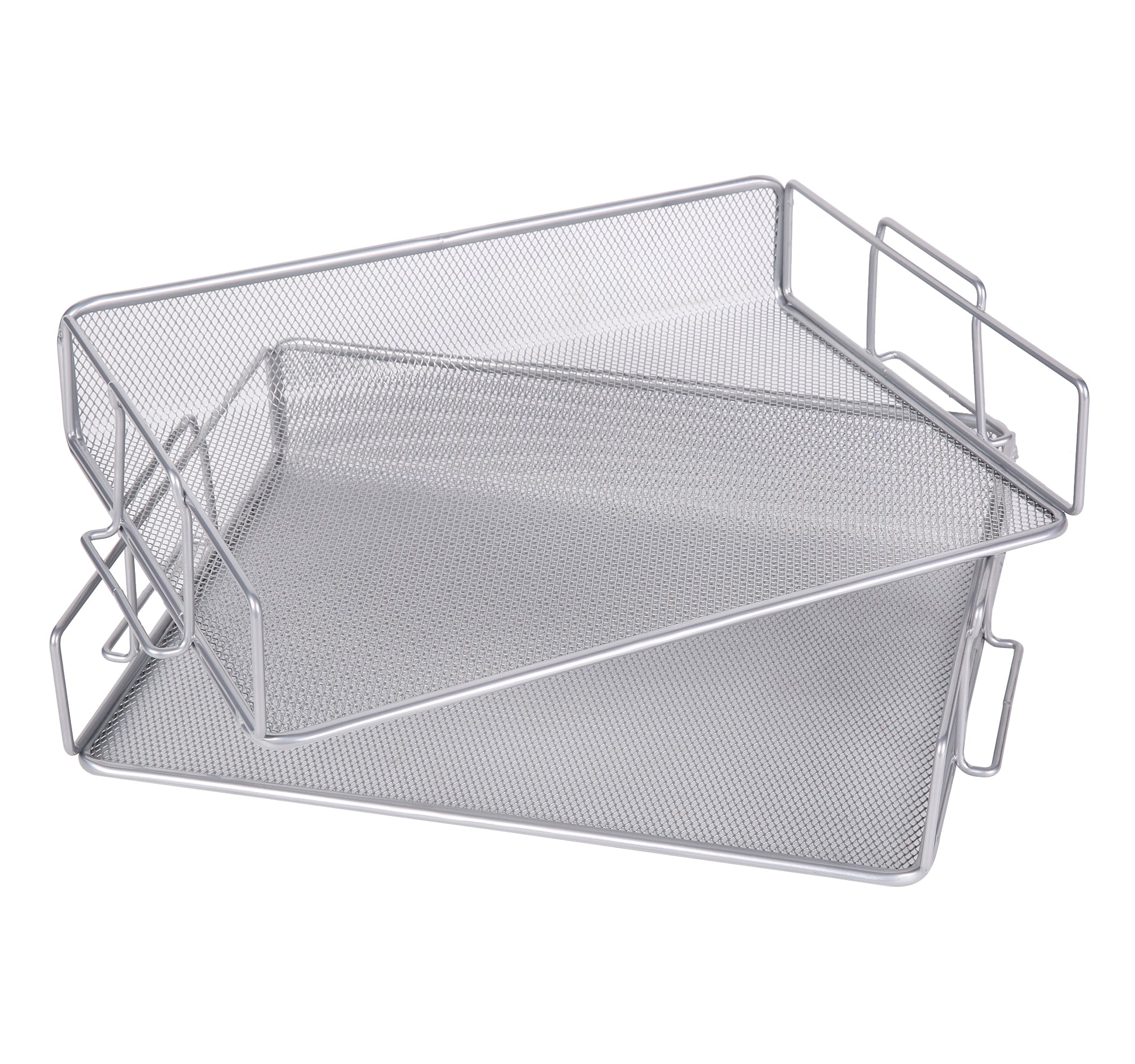 EXERZ Stackable Paper Sorters – 2pcs, 2-Tier Desk Organiser, Office/Home