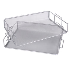 EXERZ Stackable Paper Sorters – 2pcs, 2-Tier Desk Organiser, Office/Home
