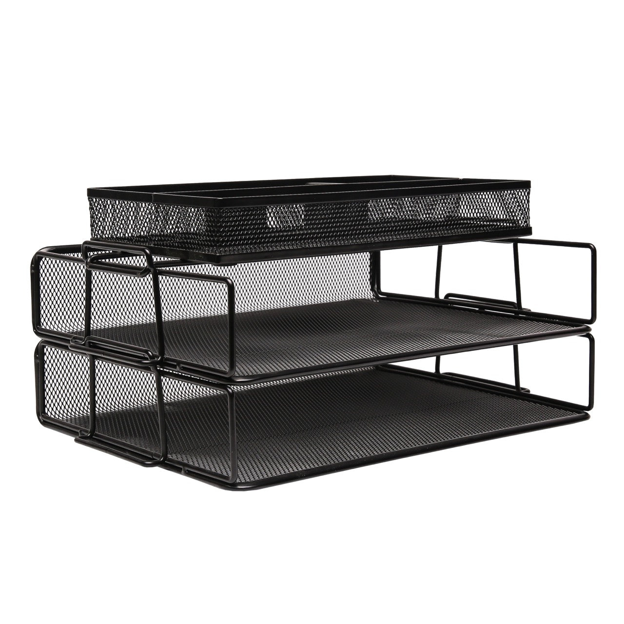 EXERZ Stackable Paper Sorters with Tray 3pcs,