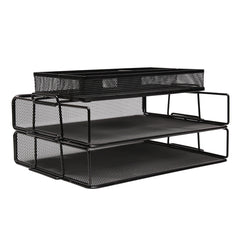 EXERZ Stackable Paper Sorters with Tray 3pcs,