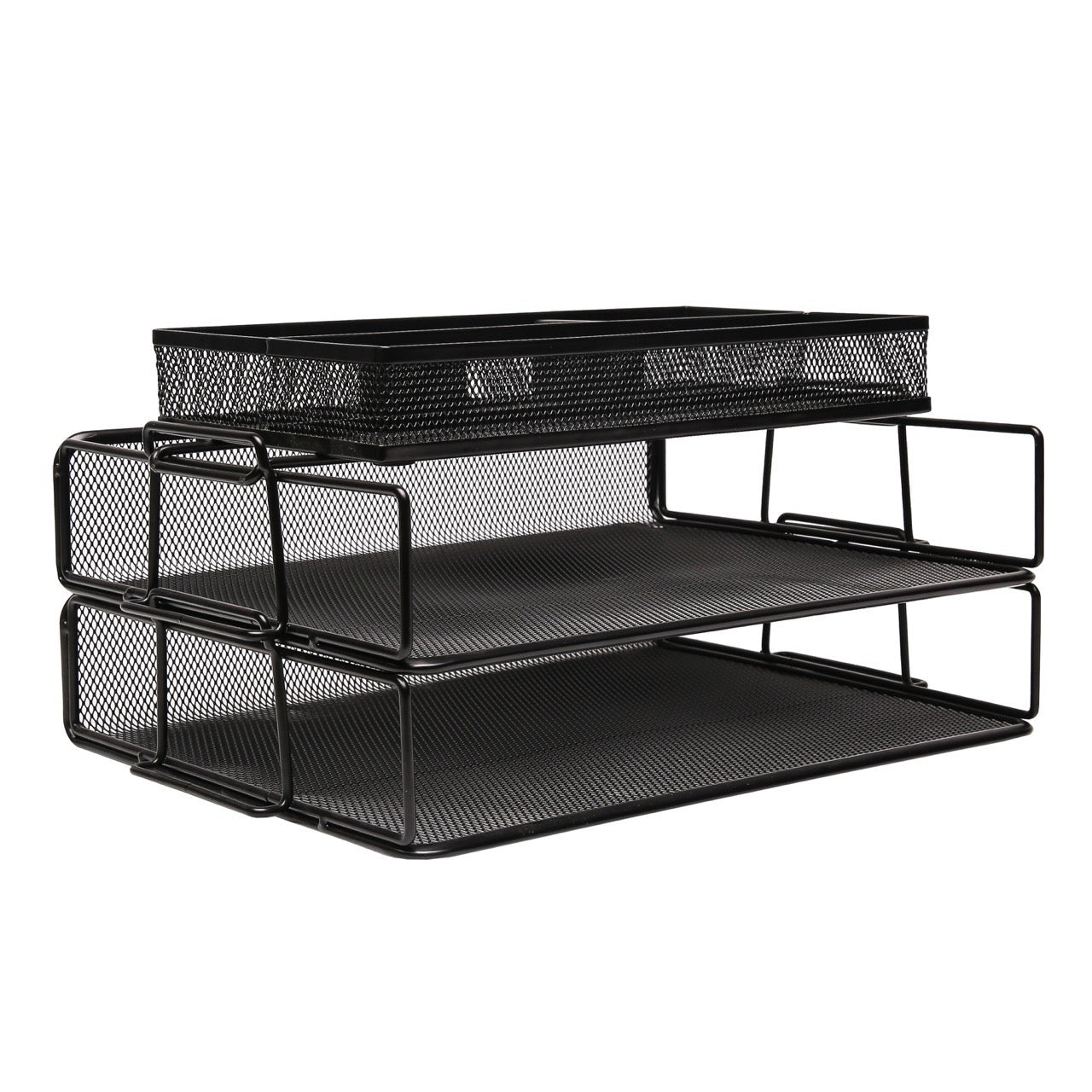 EXERZ Stackable Paper Sorters with Tray 3pcs,