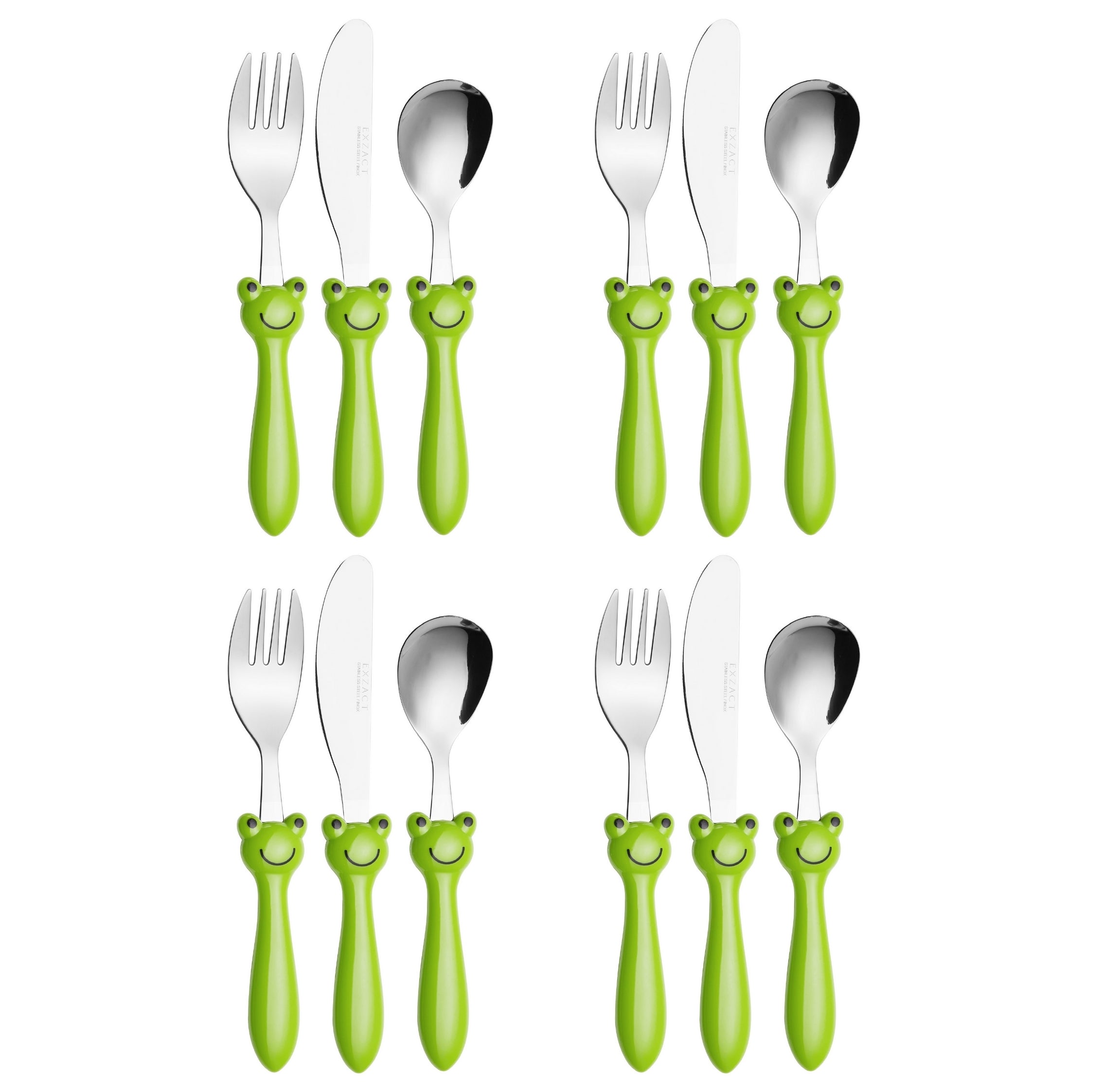 Exzact Children's Cutlery Stainless Steel /Kids Cutlery/Toddler Utensils/Flatware