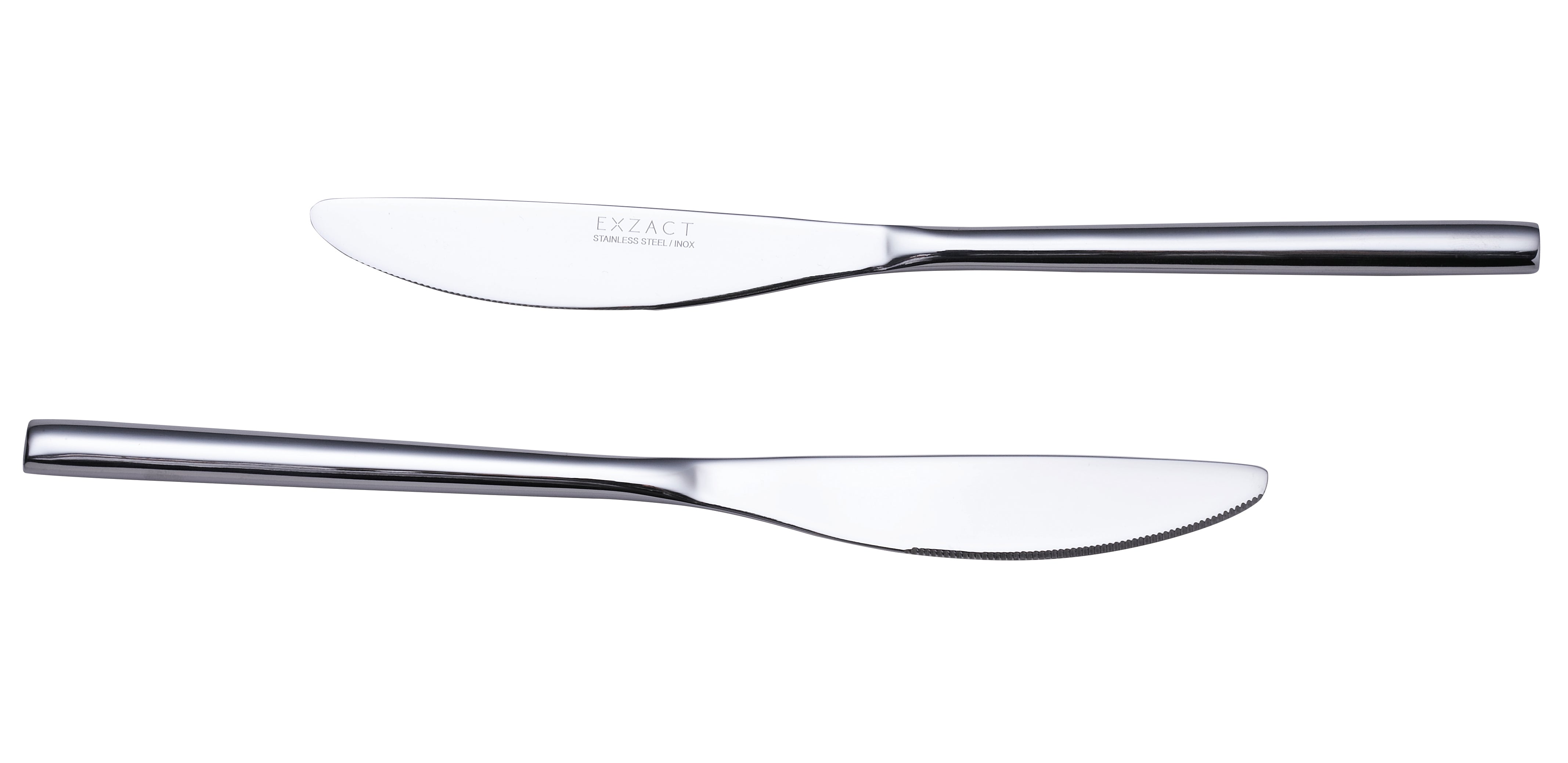 Exzact Cutlery Set Forged Stainless Steel - Forks, Table Knives, Table Spoons, Teaspoons