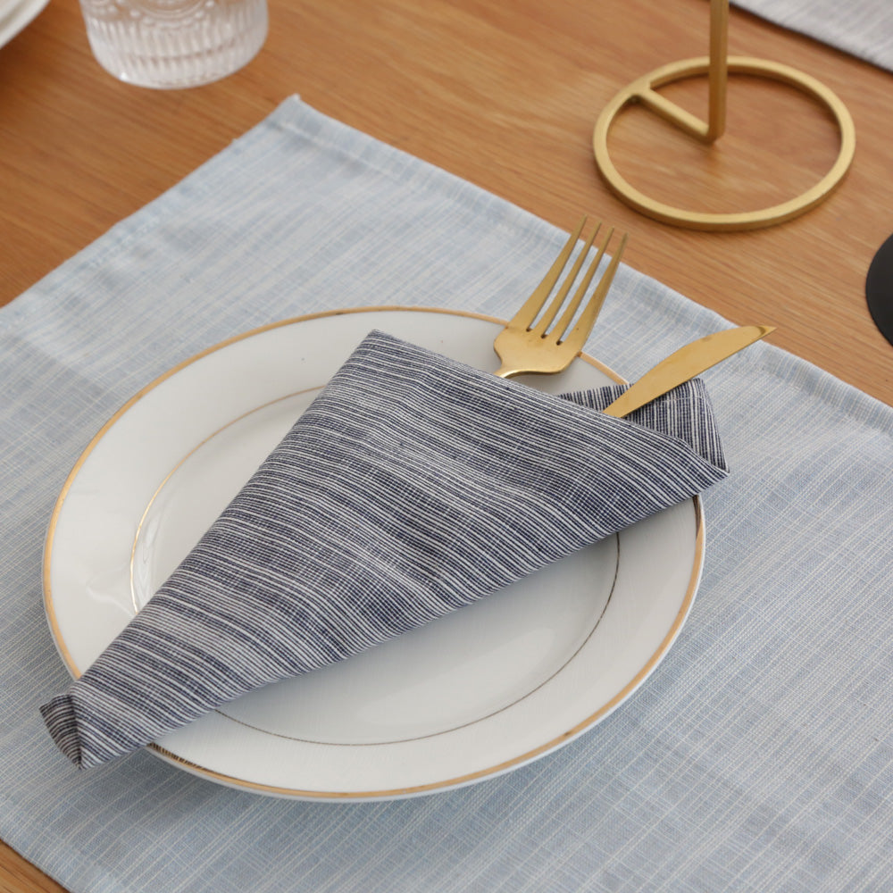 CosyAurora Natural Linen Placemats Set of 4, 30x40cm