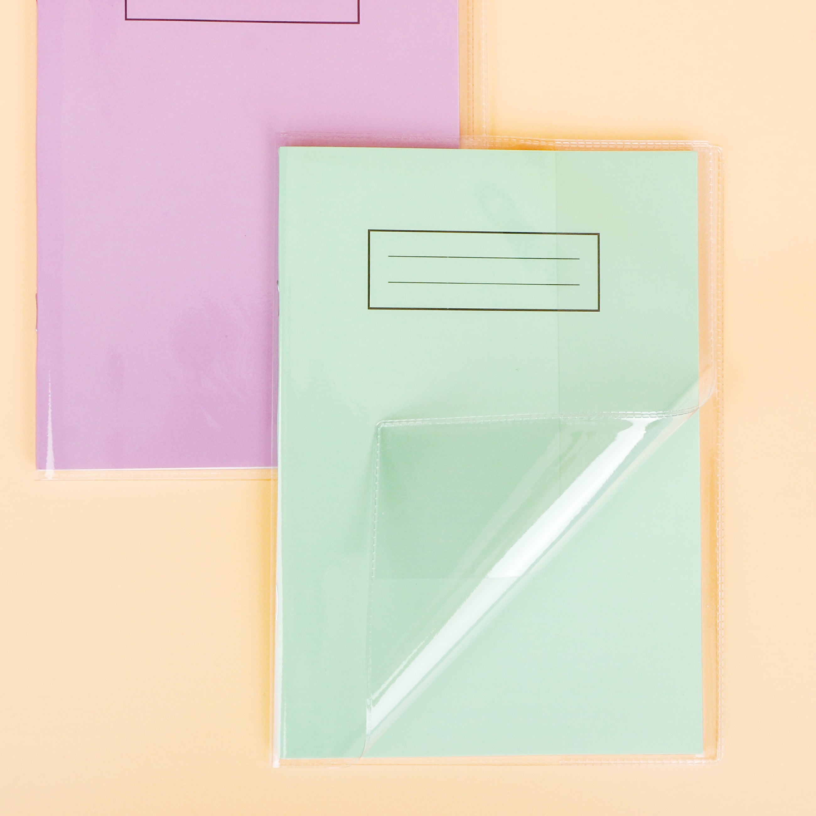 EXERZ A5 Exercise Book Covers 20 Pack Clear PVC for Notebooks