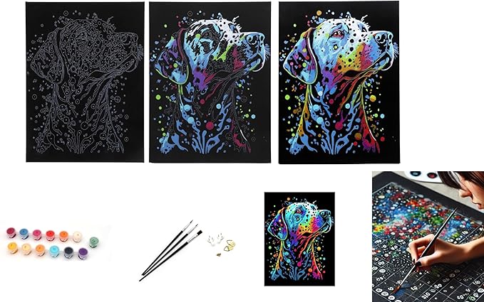 EXERZ Painting by Numbers Kit,30x40cm Canvas with Acrylic Pigment