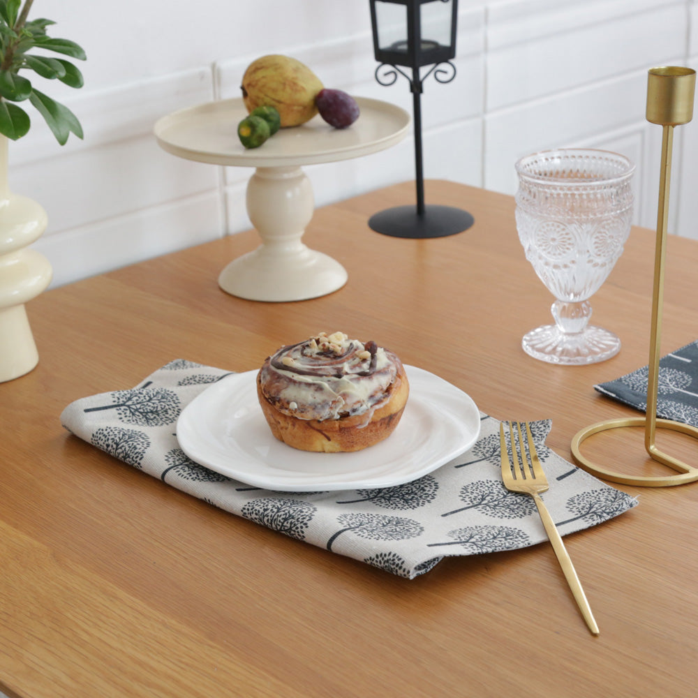 CosyAurora Mulberry Trees Linen Placemats, Set of 4, 30 x 40 cm