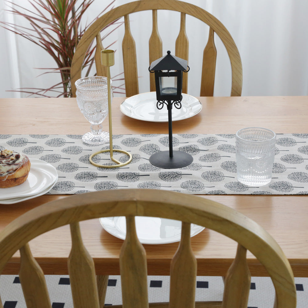 CosyAurora Mulberry Trees Linen Table Runner