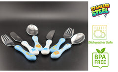 Exzact Children's Cutlery Stainless Steel 6pcs (Safari x 6)