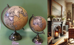 EXERZ  Antique with a Metal Base, Handcraft Decorative Globe