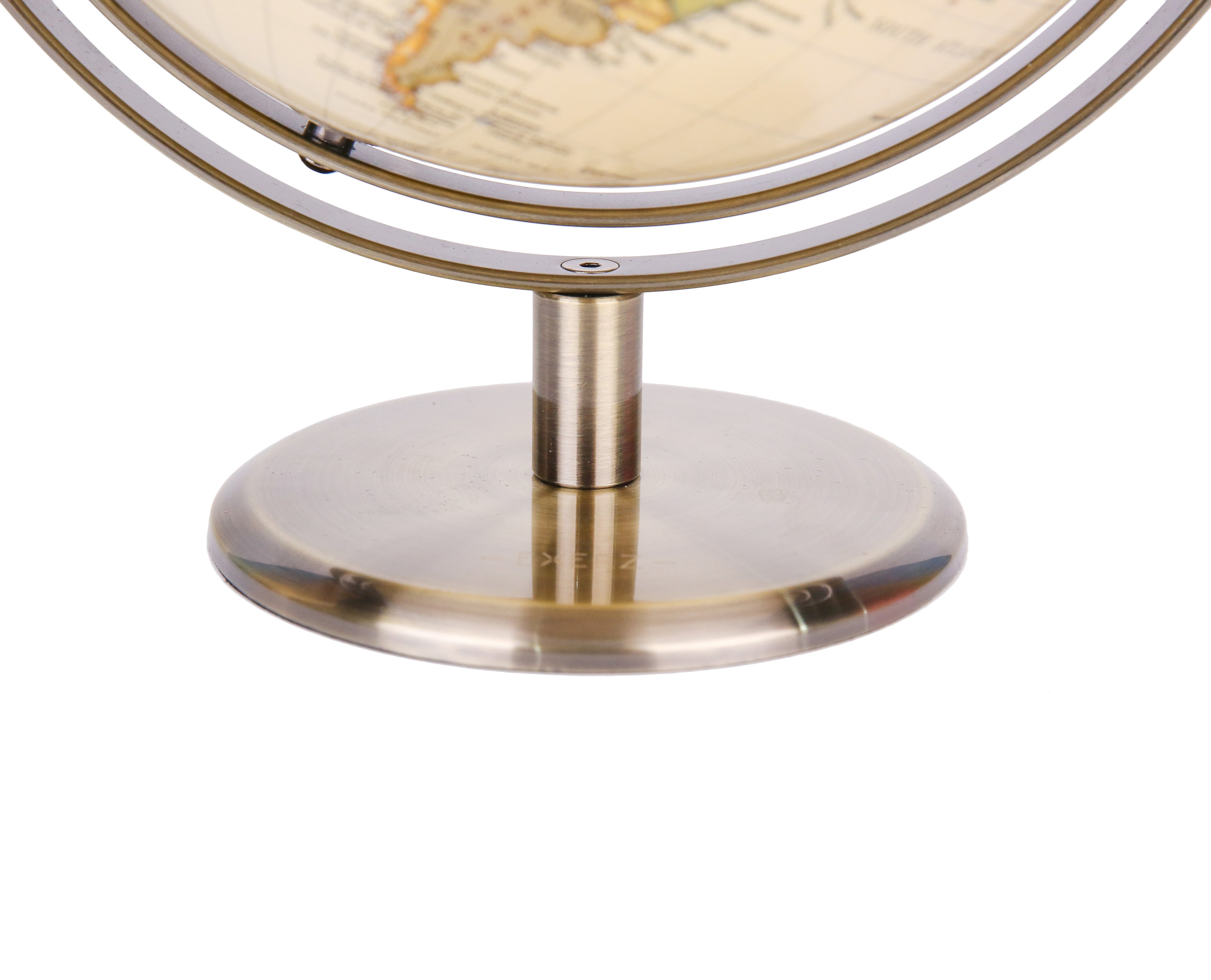 Exerz Antique Globe Metal Arc and Base Bronzed Colour