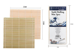 EXZACT Sushi Rolling Mats 2pcs Sushi Maker - Suitable Beginner and Experienced