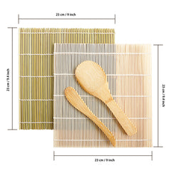EXZACT Sushi Rolling Mat 4pcs Sushi Maker Kit