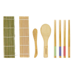 EXZACT Sushi Rolling Kit 8pcs Sushi Maker