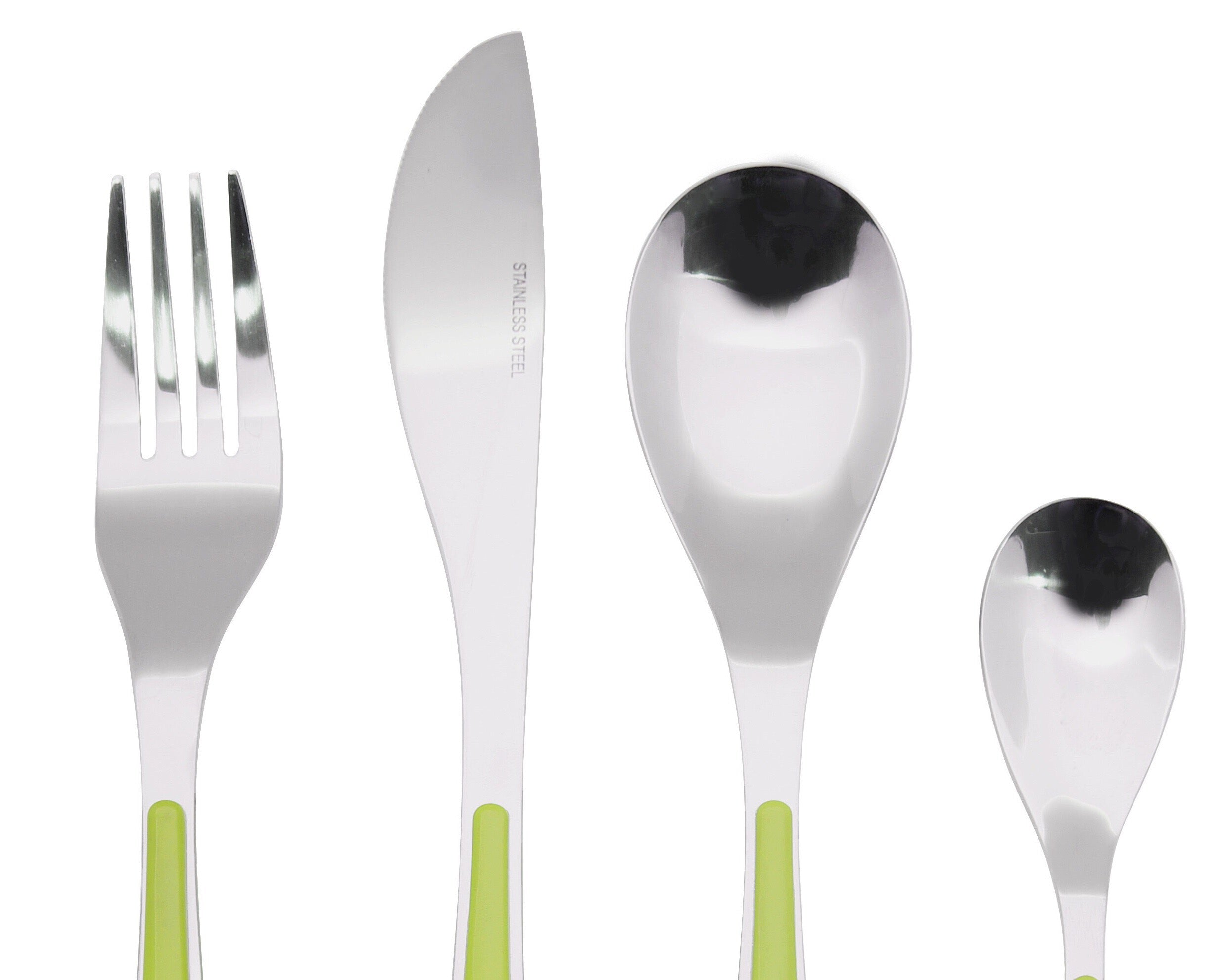 Exzact Cutlery Set 24pcs Stainless Steel in a Plastic Holding Rack