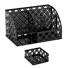 EXERZ Mesh Metal Desk Organiser – 7 Compartments, Multifunctional