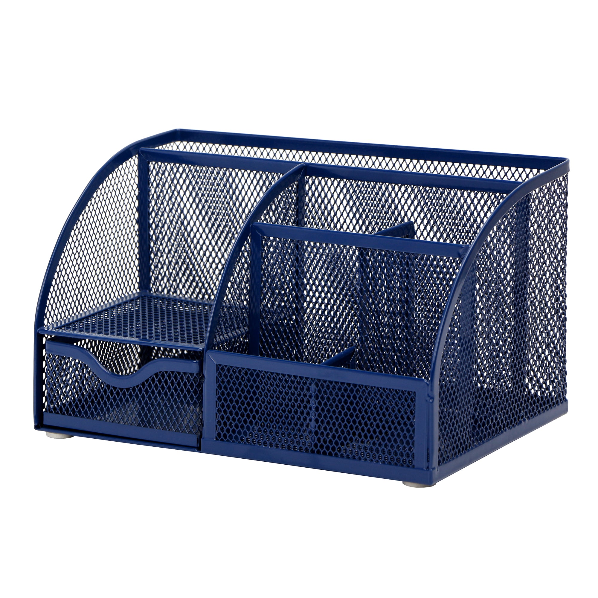 EXERZ Mesh Desk Organiser – 7 Compartments, Multifunctional Pencil Holder