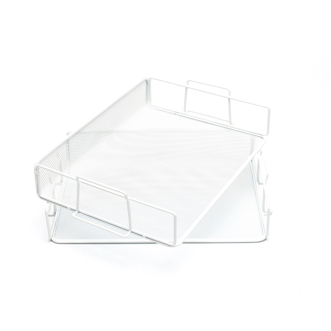 EXERZ Stackable Paper Sorters – 2pcs, 2-Tier Desk Organiser, Office/Home