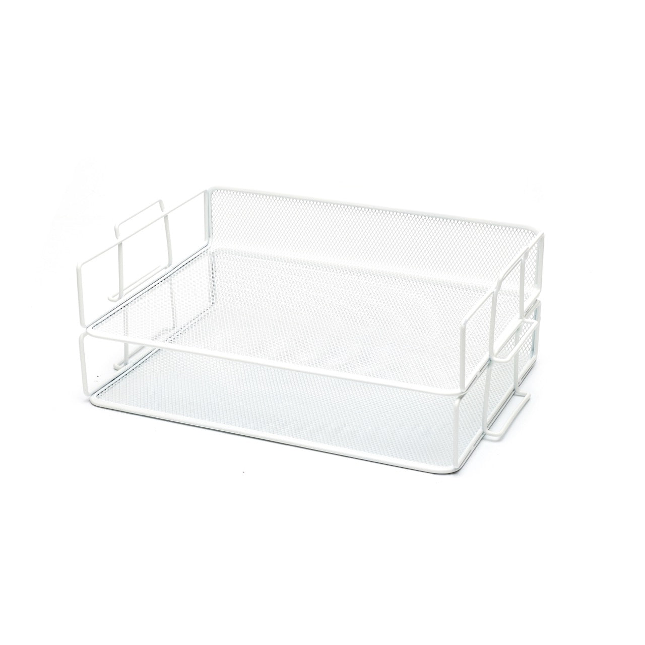 EXERZ Stackable Paper Sorters – 2pcs, 2-Tier Desk Organiser, Office/Home