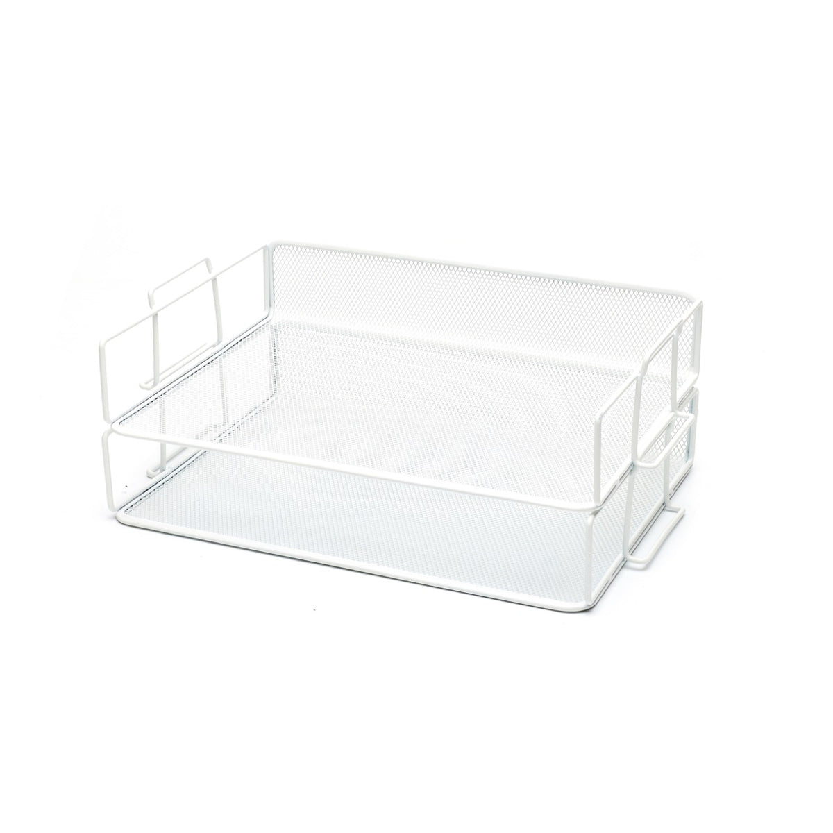 EXERZ Stackable Paper Sorters – 2pcs, 2-Tier Desk Organiser, Office/Home