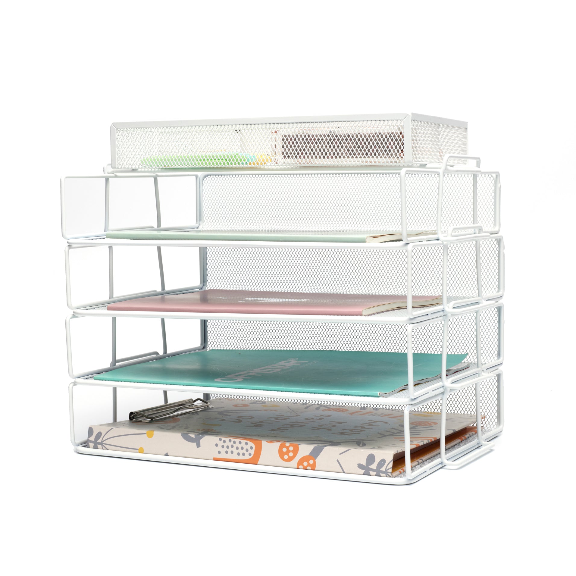 EXERZ Stackable Paper Sorters with Tray 5pcs