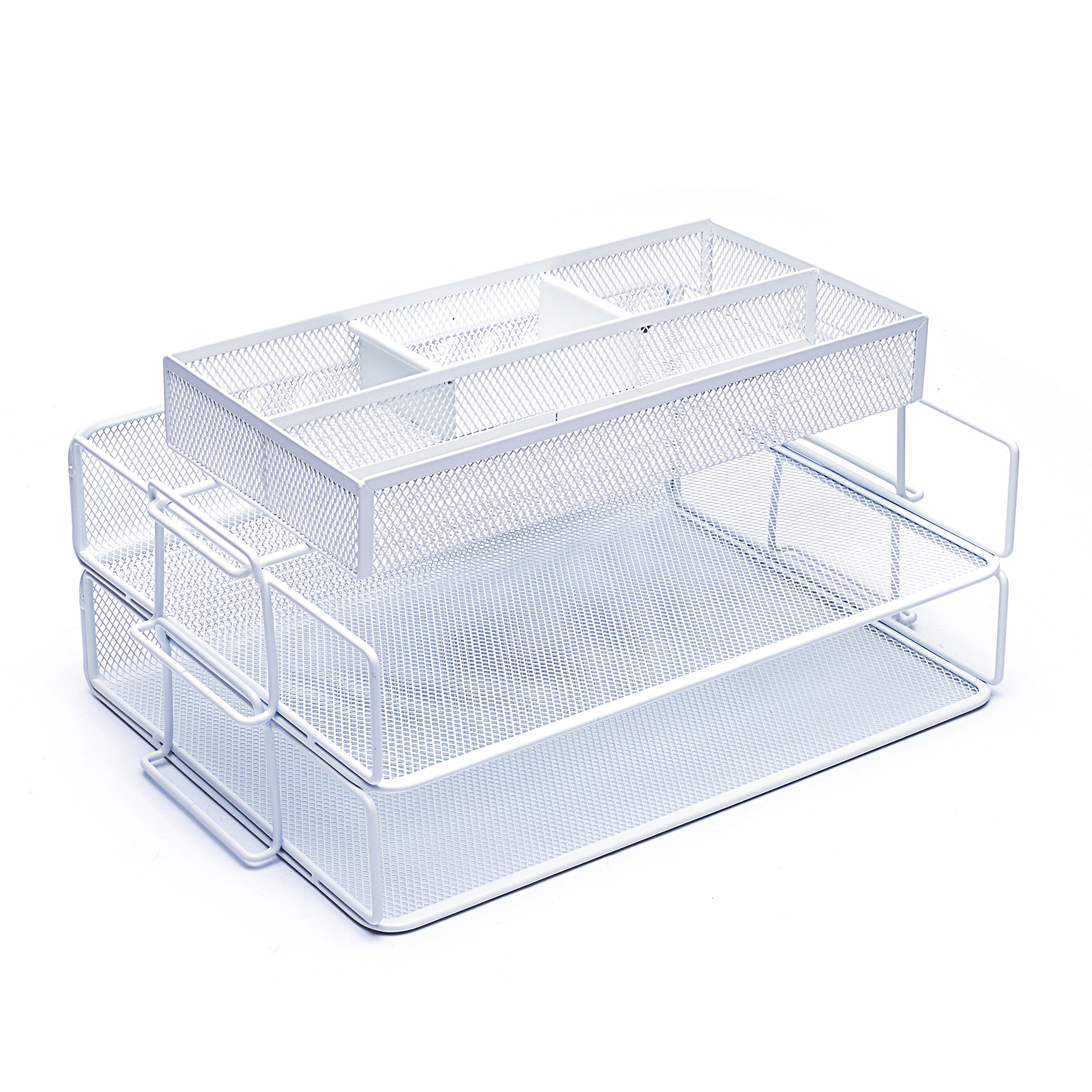 EXERZ Stackable Paper Sorters with Tray 3pcs,