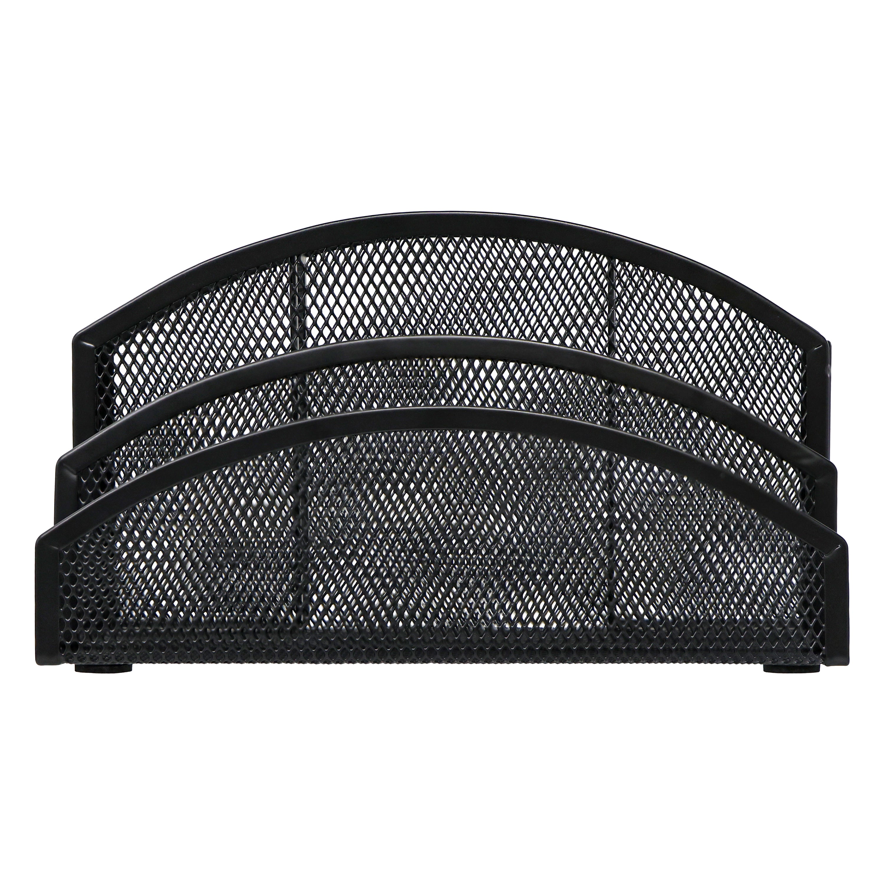 Desk Mesh Org Rtry EXERZ Mesh Desk Organiser – 3-Tier Letter Holder with 4 Compartments ...