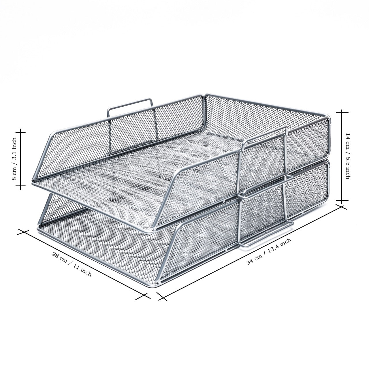EXERZ Paper Sorter/Tray/Desk Organiser/File Holder 2pcs