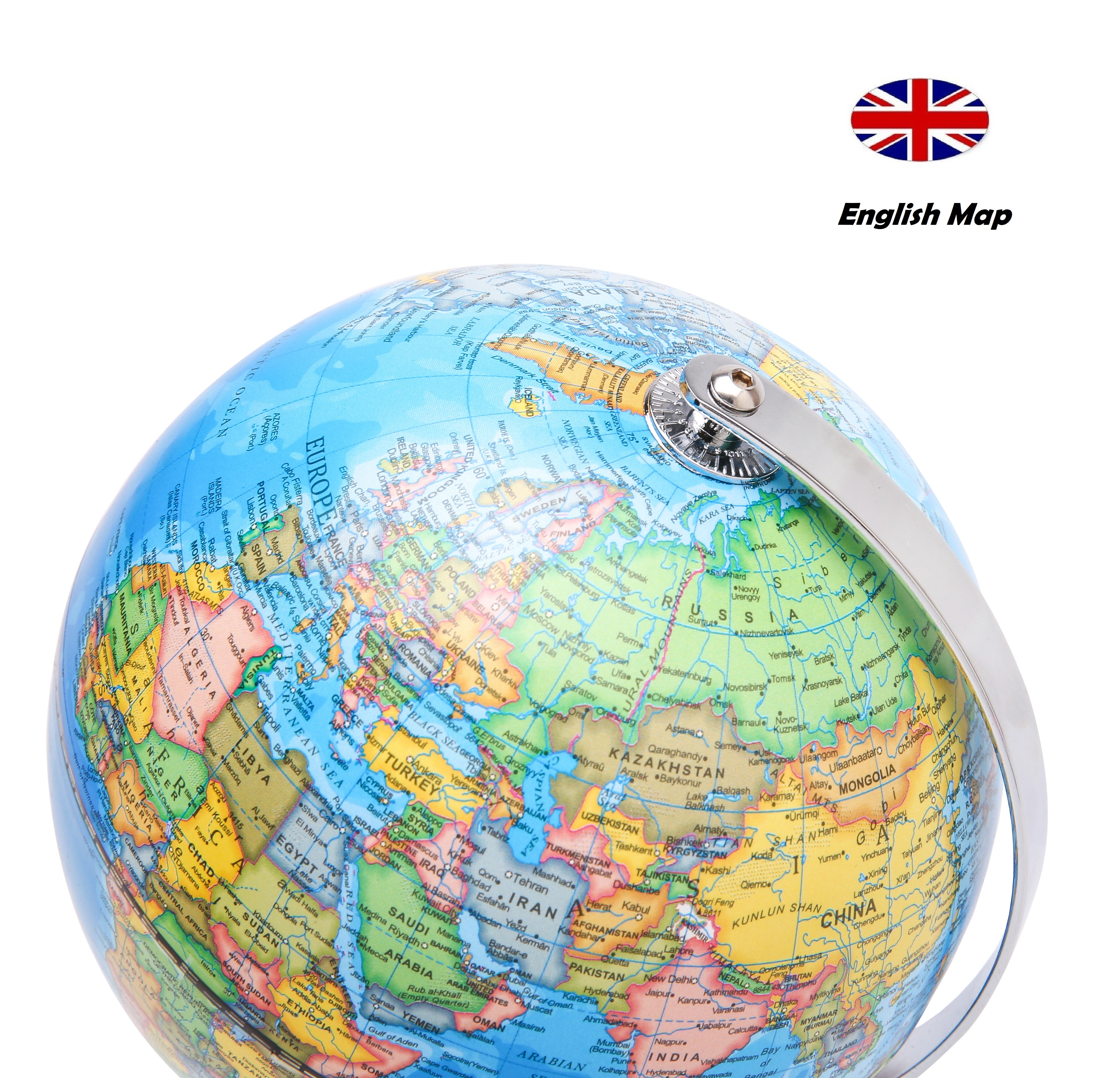 TOPGLOBE World Globe Mini Antique Globe - Educational