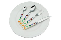 Exzact Cutlery Polka Dots Stainless Steel - Dishwasher Safe