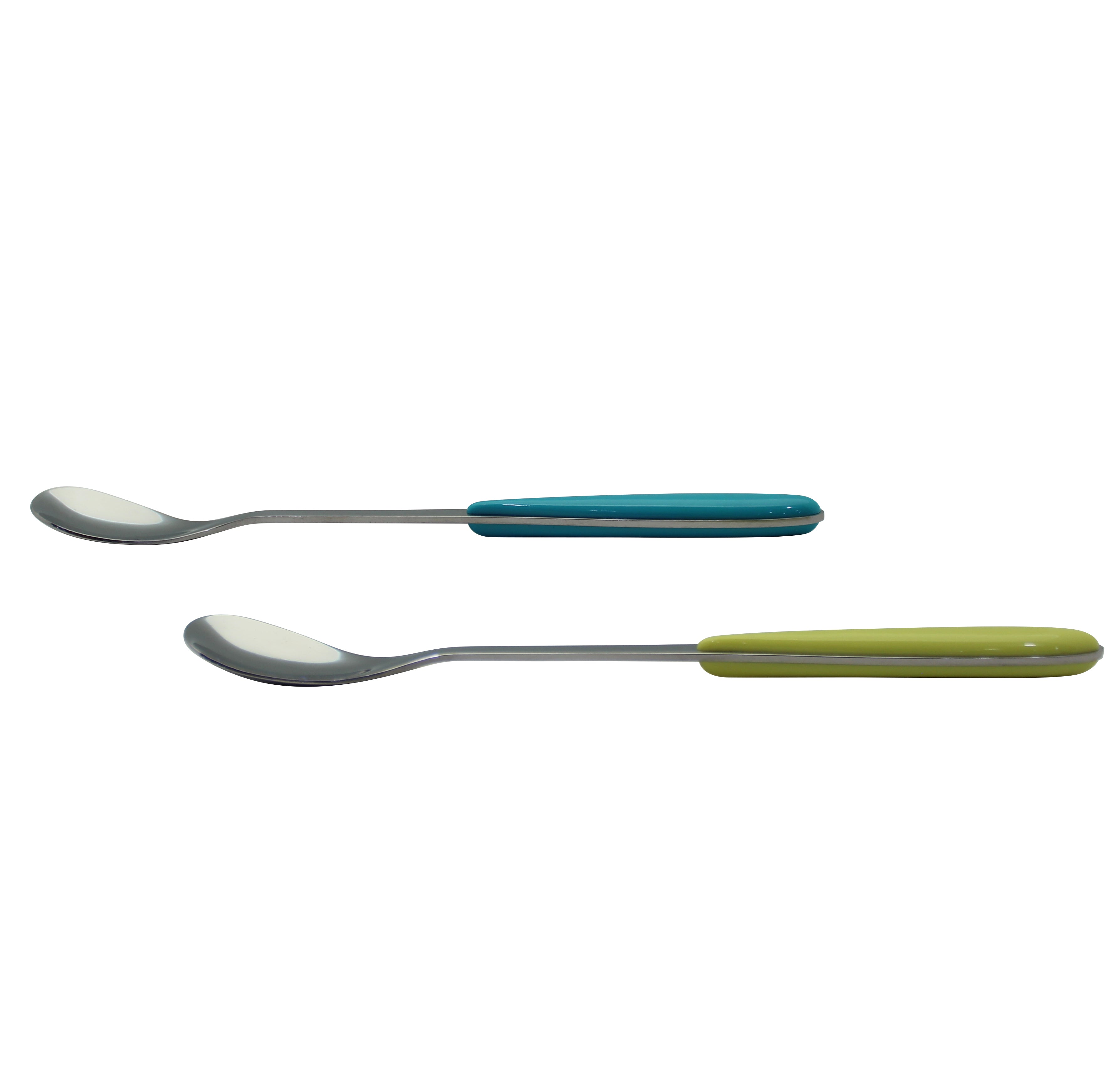 Exzact Ice-Cream Sundae Spoon 6pcs Stainless Steel Assorted Colours