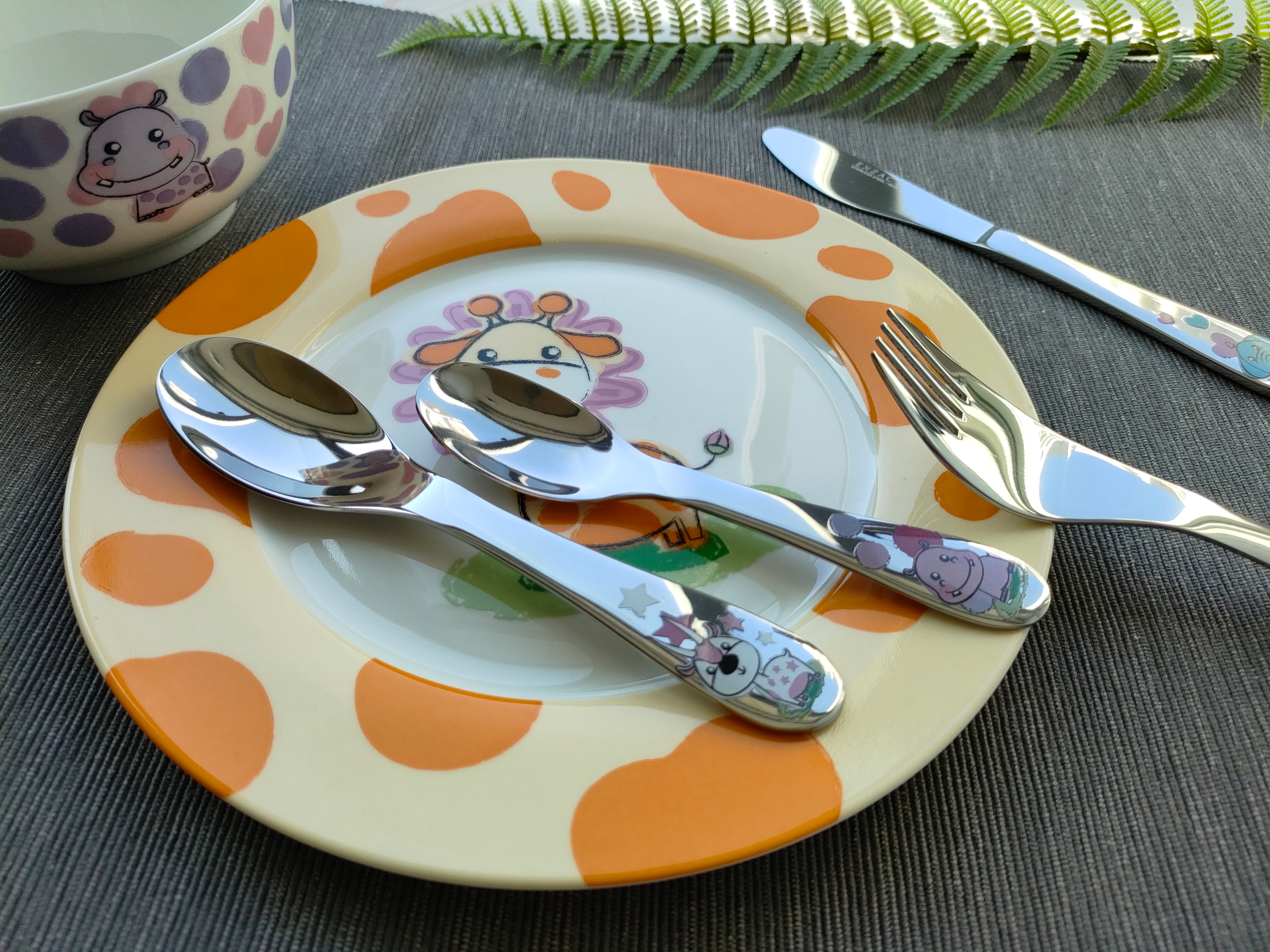 EXZACT Children's Dinner Cutlery Gift Set 6 Pieces