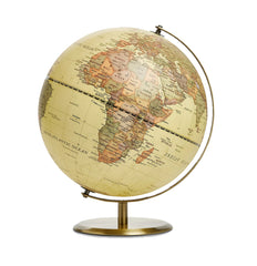 Exerz Antique Globe Metal Arc and Base Bronzed Colour