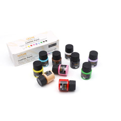 Artme Acrylic Leather Paint 10 colours 20ml x10, Waterproof