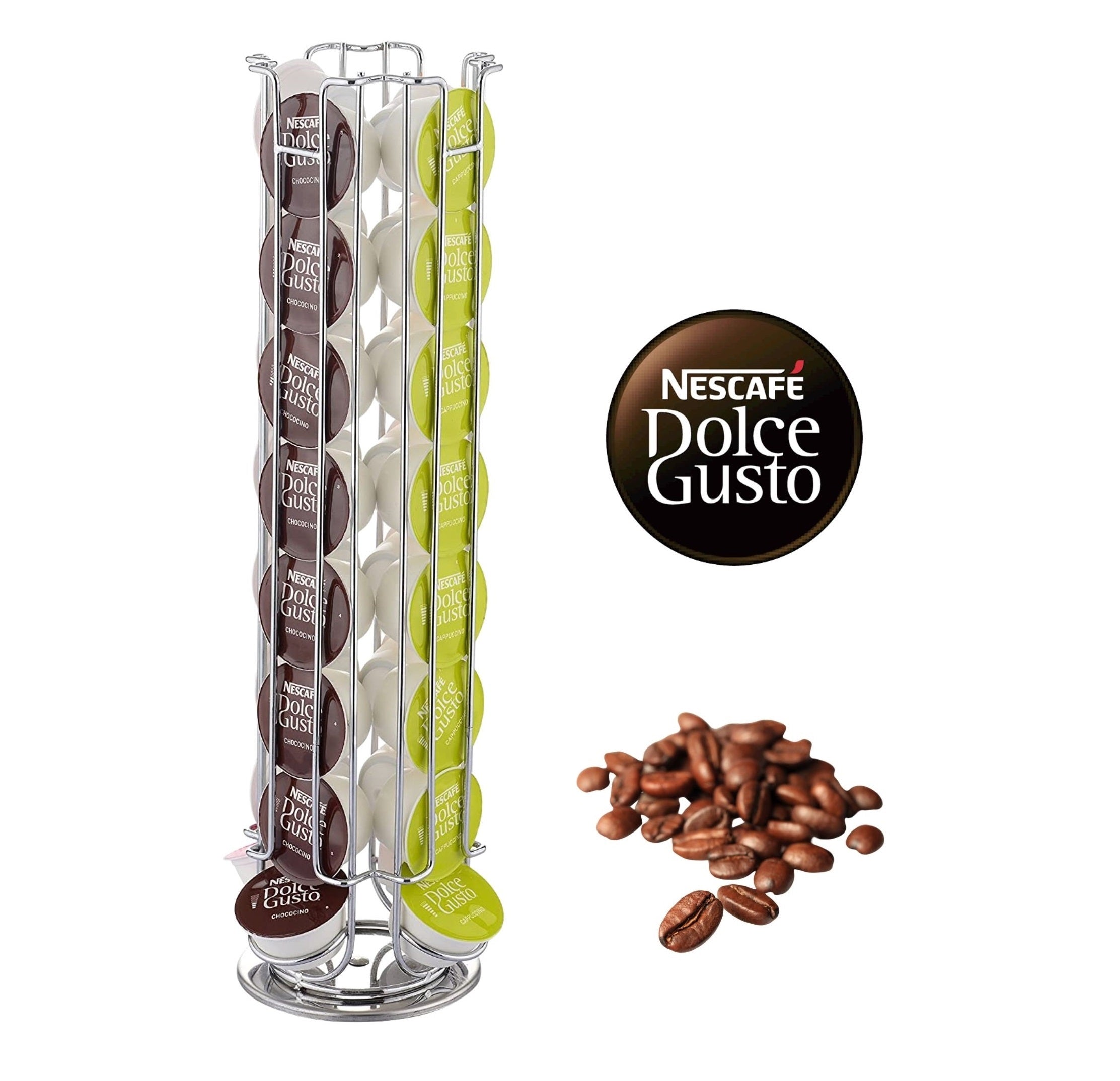 EXZACT Coffee Capsule Holder Compatible with Dolce Gusto(Max Capacity: 32)