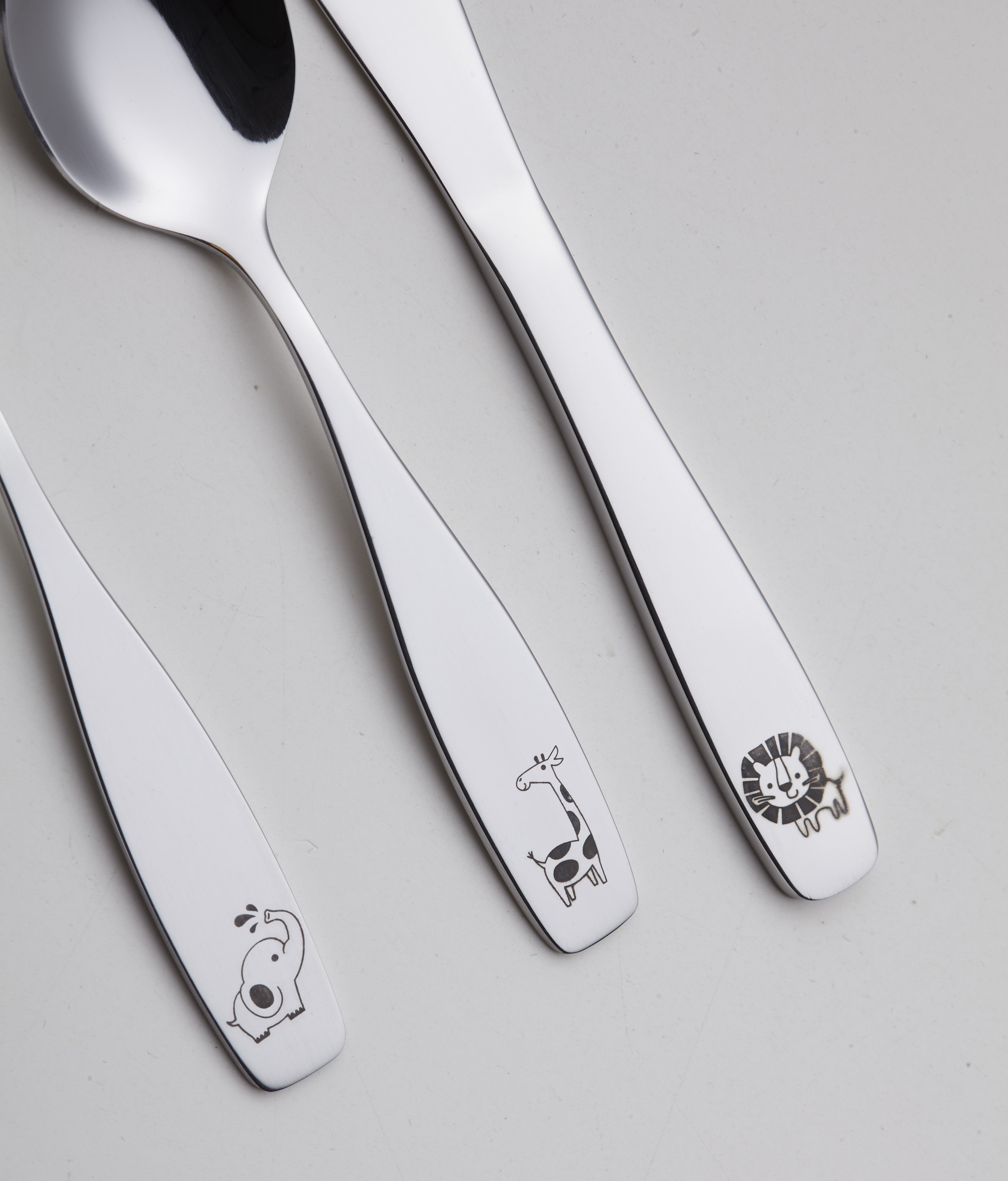 Exzact Children's Cutlery 12pcs Set Stainless Steel/Kids Cutlery