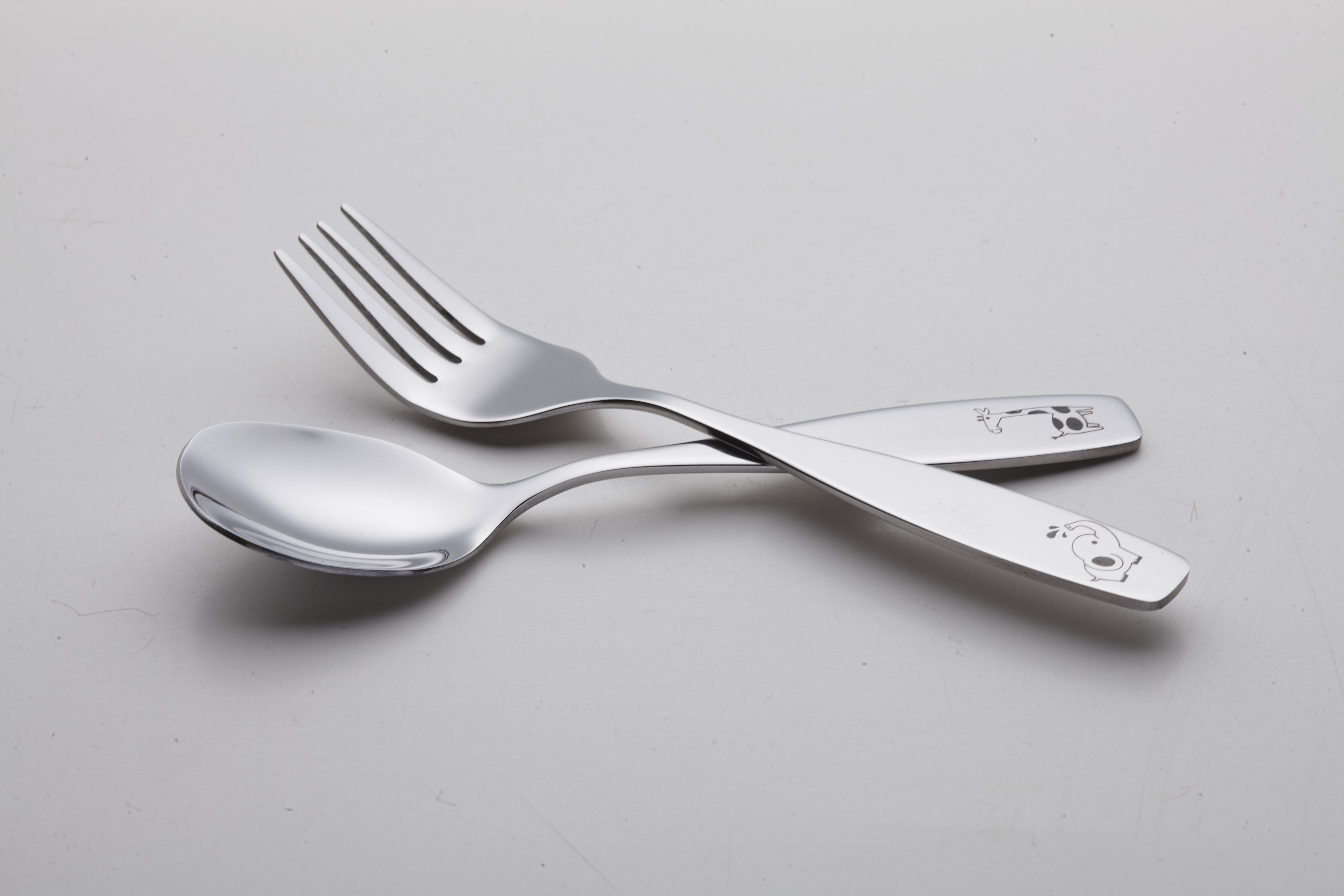 Exzact Children's Cutlery 12pcs Set Stainless Steel/Kids Cutlery