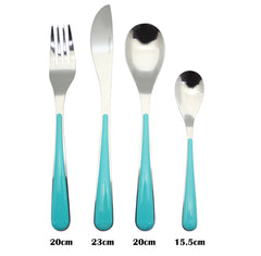 Exzact Cutlery Set 24pcs Stainless Steel in a Plastic Holding Rack