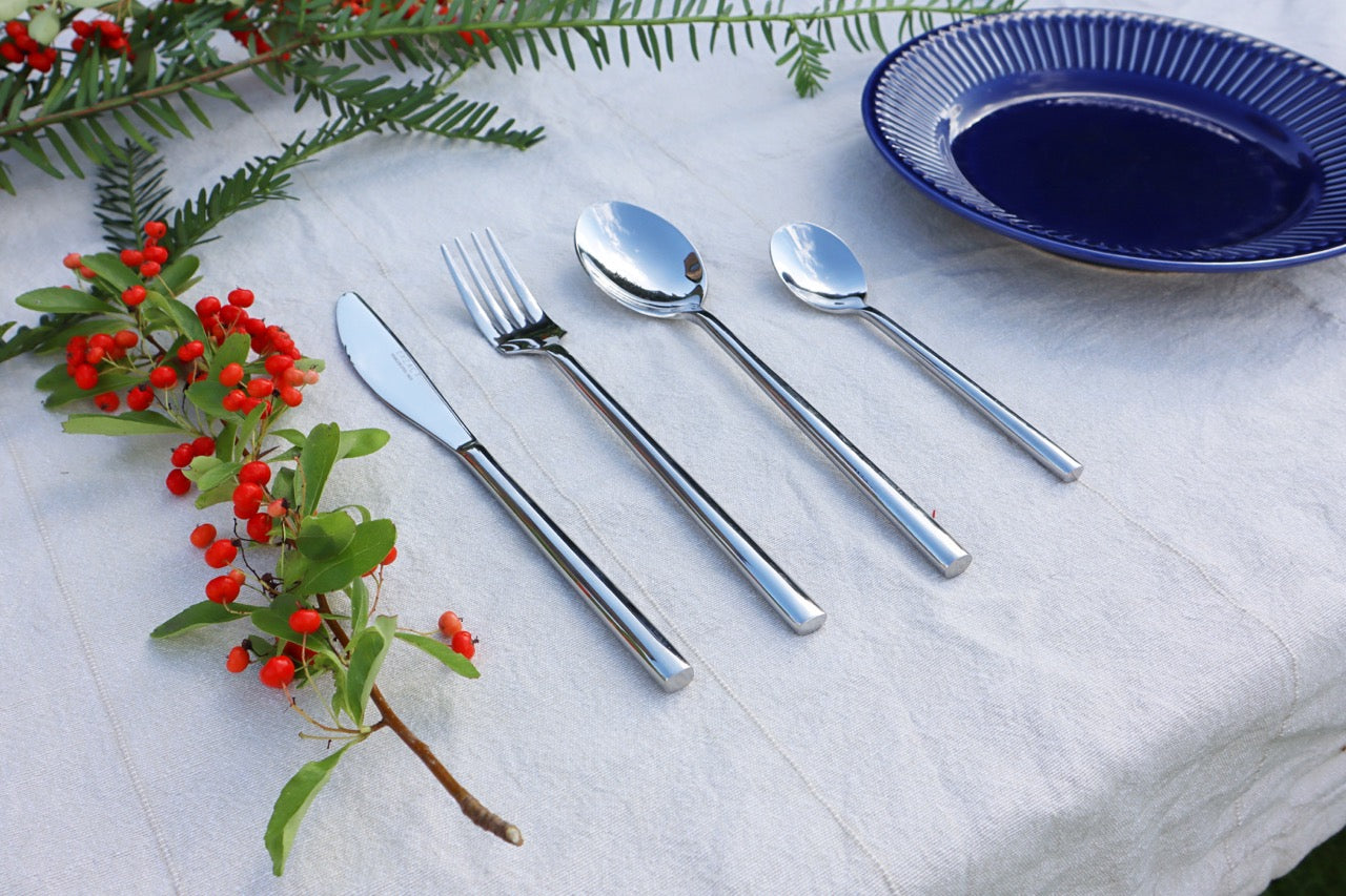 Exzact Cutlery Set Forged Stainless Steel - Forks, Table Knives, Table Spoons, Teaspoons