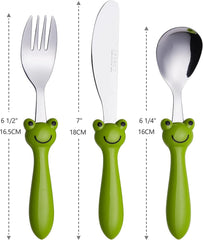 Exzact Children's Cutlery Stainless Steel /Kids Cutlery/Toddler Utensils/Flatware