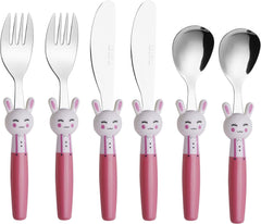 Exzact Children's Cutlery Stainless Steel 6pcs Set/Kids Cutlery (Rabbit x 6)